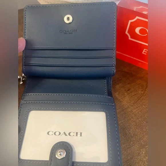 Coach Denim Snap Wallet (NWT) - Picture 6 of 10